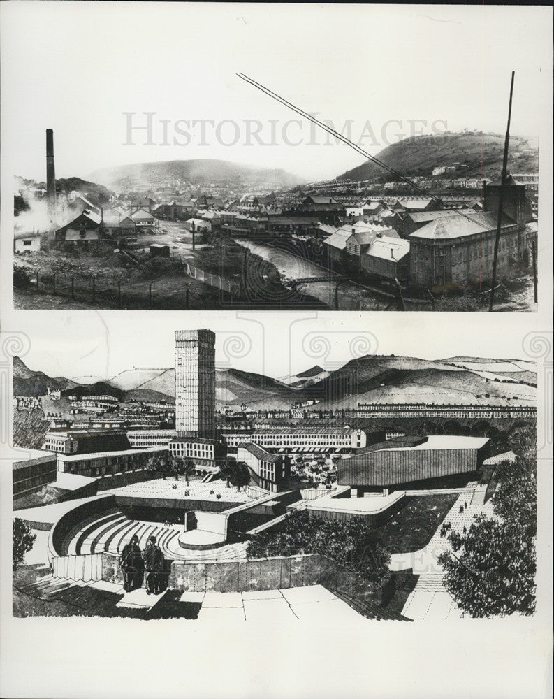 1965 Press Photo The Rhonda Valley of Wales. - Historic Images