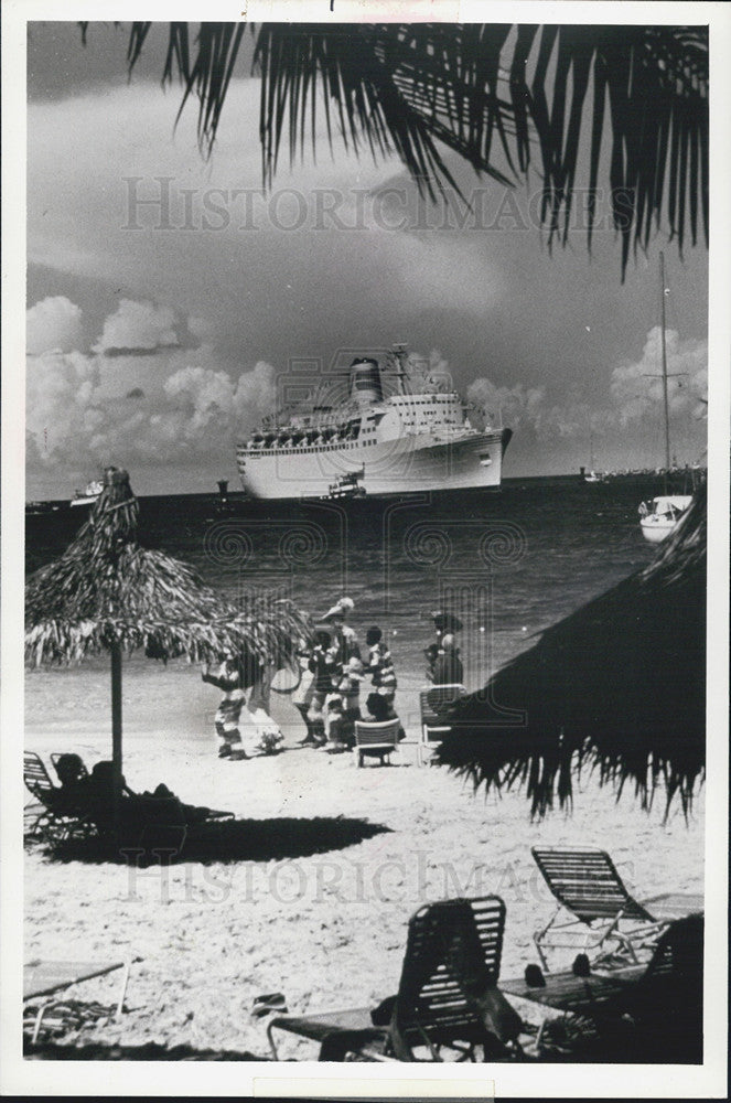 1979 Press Photo of the S.S. Fairwind cruise ship in the Caribbean - Historic Images