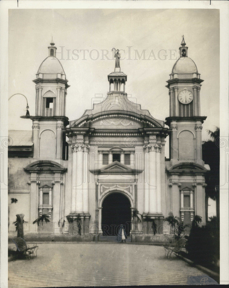 1936 Press Photo Church of San Vicente in El Salvador damage free from an earthq - Historic Images