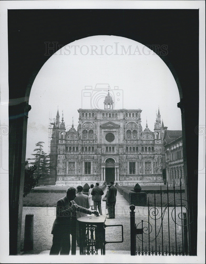 1949 Press Photo Certosa Di Pavia Church, Pavia, Italy - Historic Images