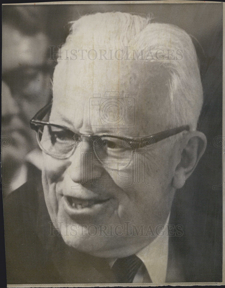 1968 Press Photo Supreme Court Chief Justice Earl Warren - Historic Images