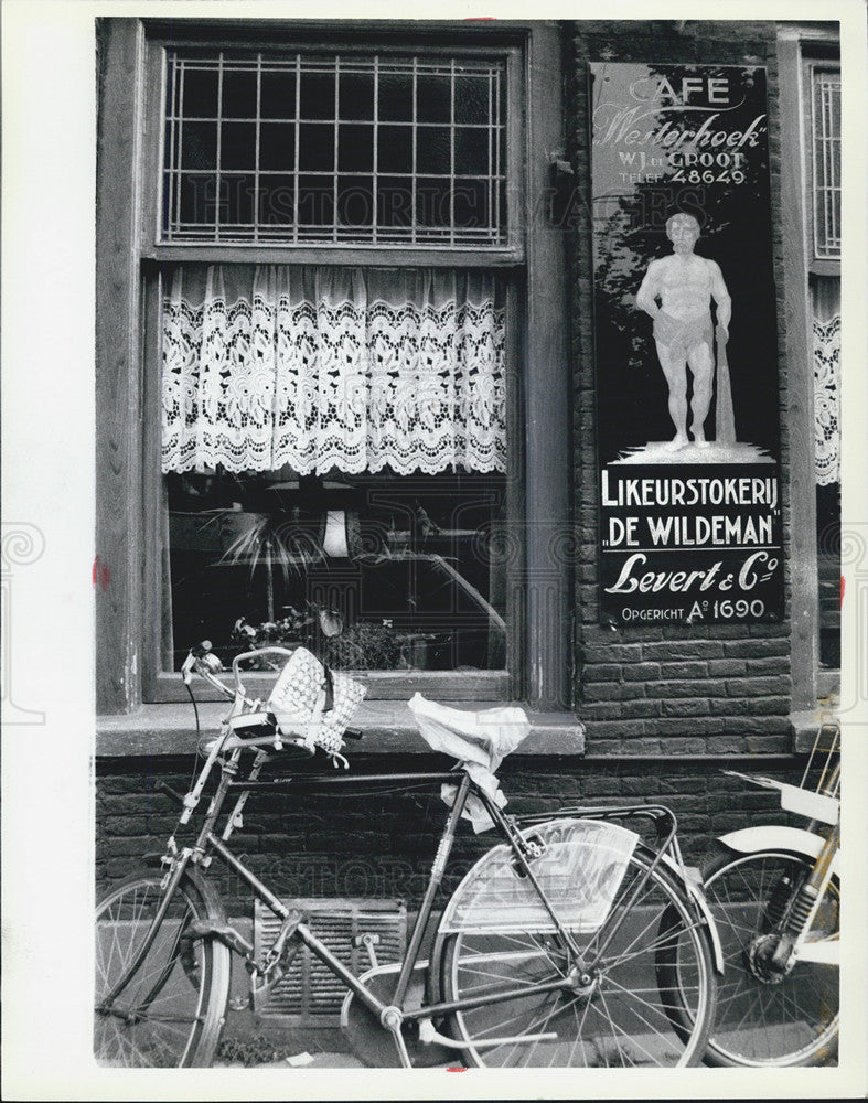 Press Photo of Street in Amsterdam,Netherlands. - Historic Images