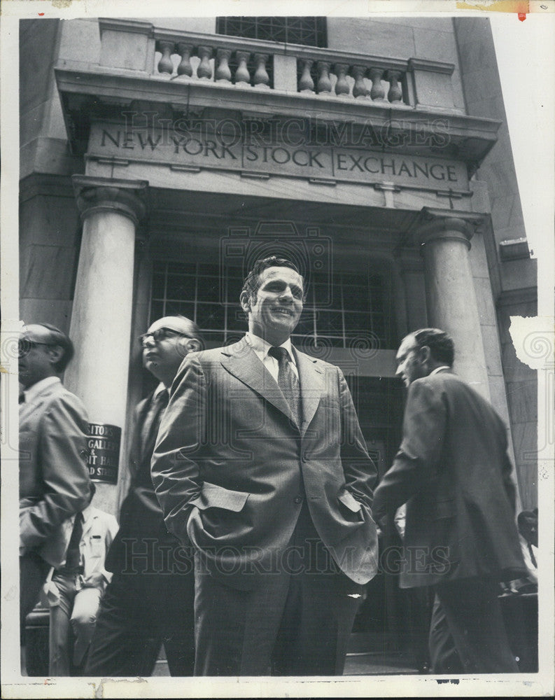1972 Press Photo James Needham serves as the Exchange&#39;s first paid CEO in NY. - Historic Images