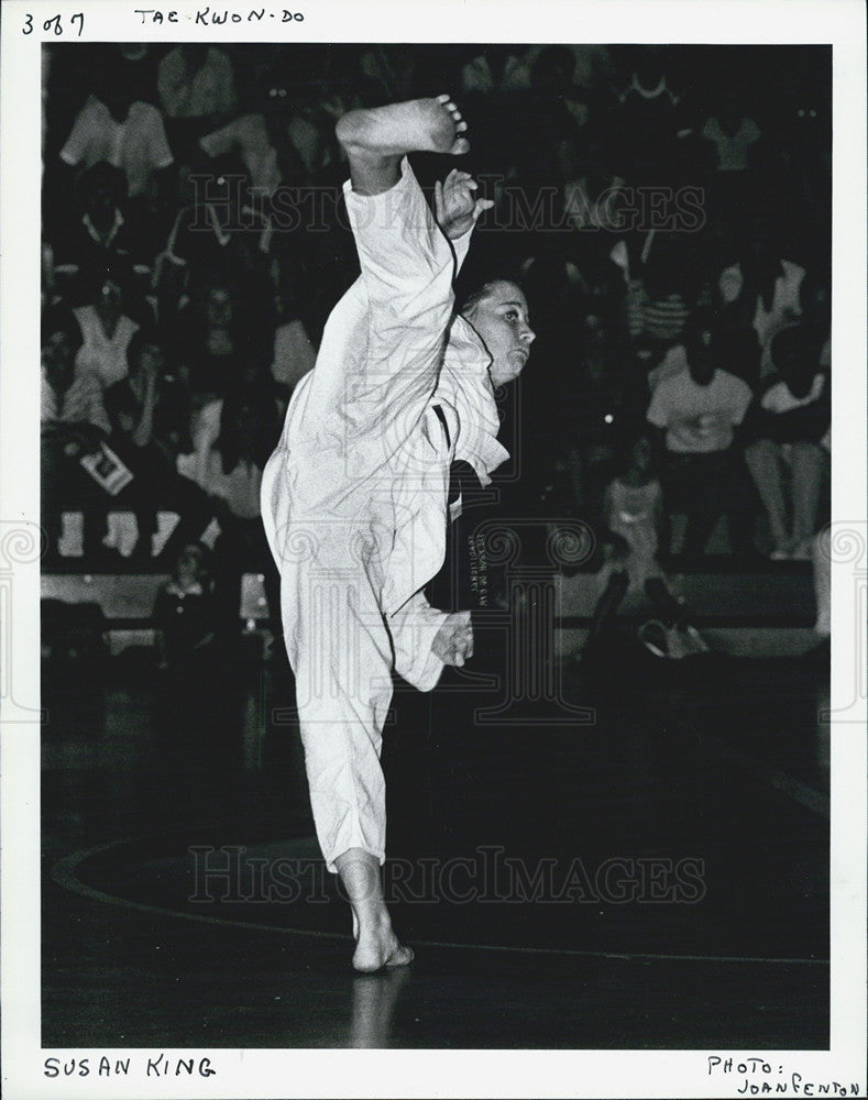 1982 Press Photo Susan King Taekwon Do World Expo - Historic Images