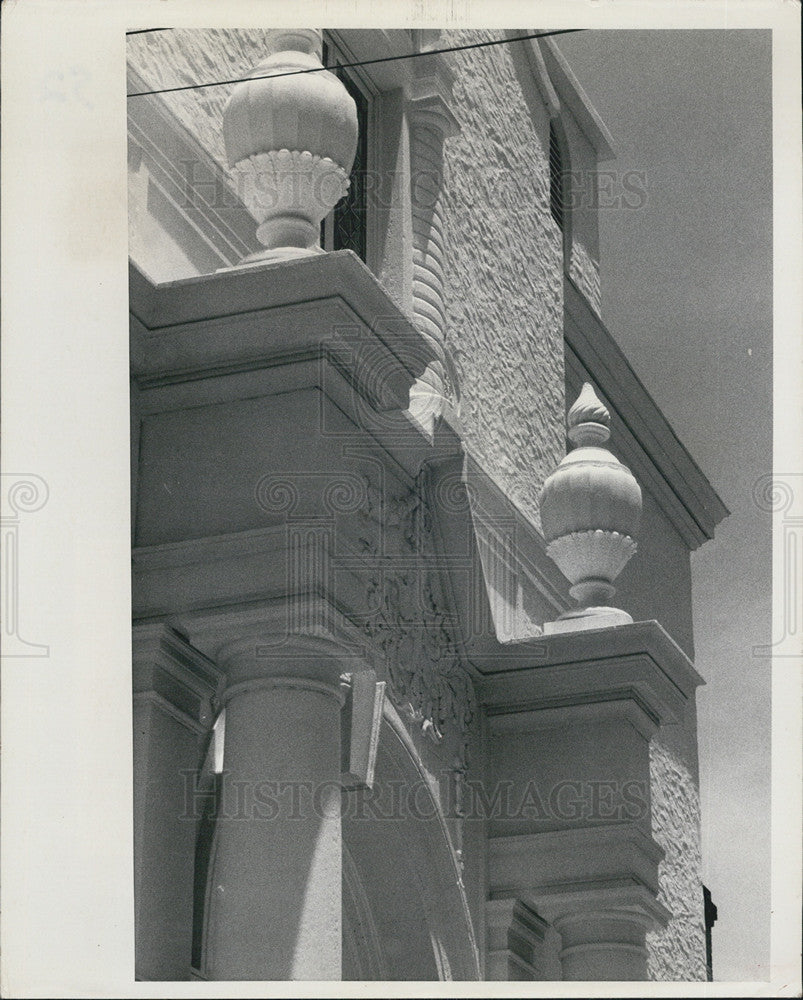 1967 Press Photo Columns Mirror Lake Christian Church St. Petersburg Florida - Historic Images