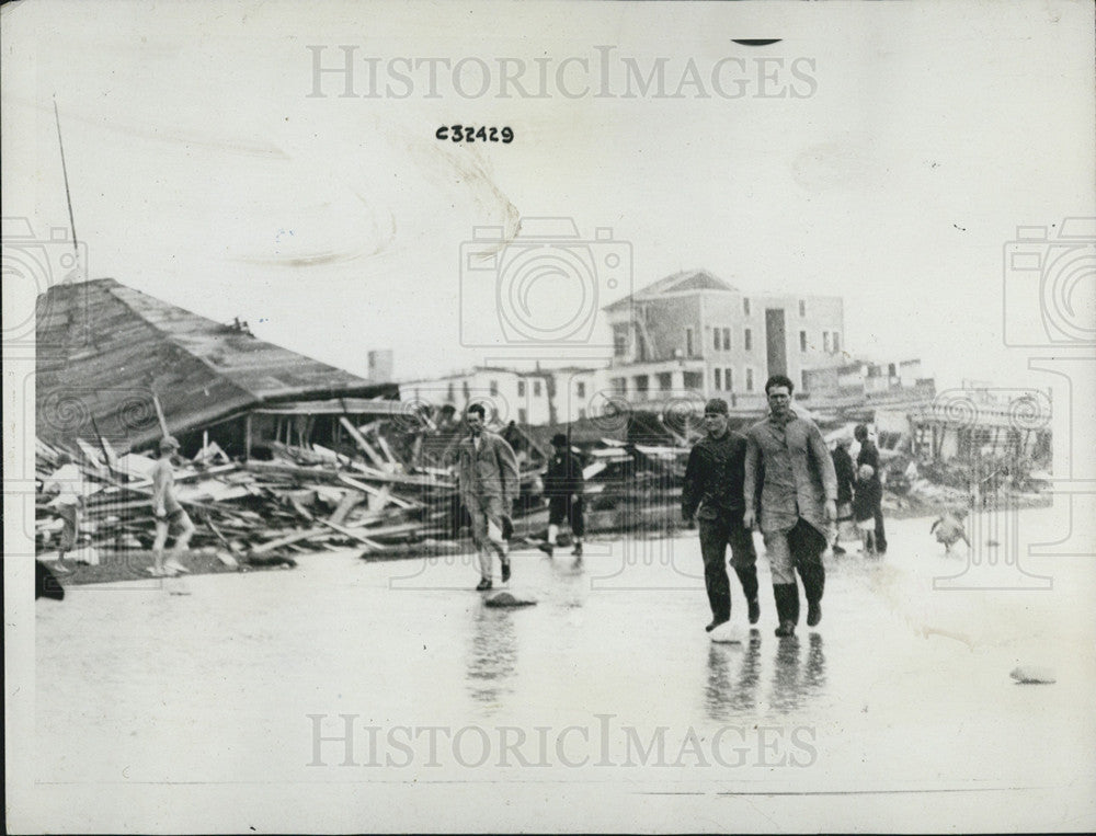 1915 Press Photo Sea wall Boulevard - Historic Images