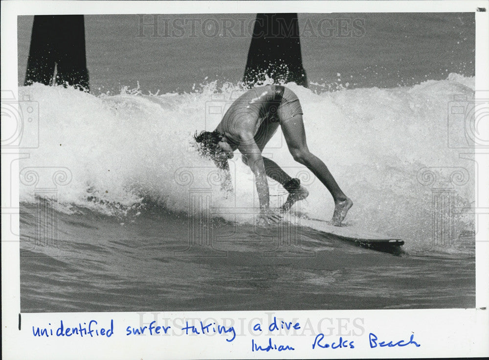 1984 Press Photo Indian rocks beach - Historic Images