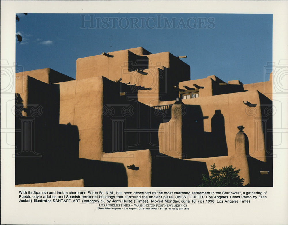 1990 Press Photo Santa Fe, New Mexico - Historic Images