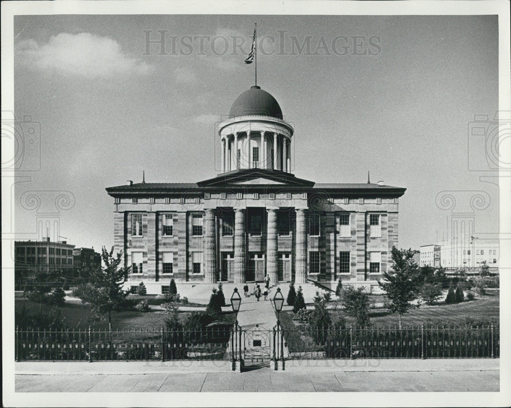 1976 Press Photo Old State Capital Springfield  Illinois - Historic Images