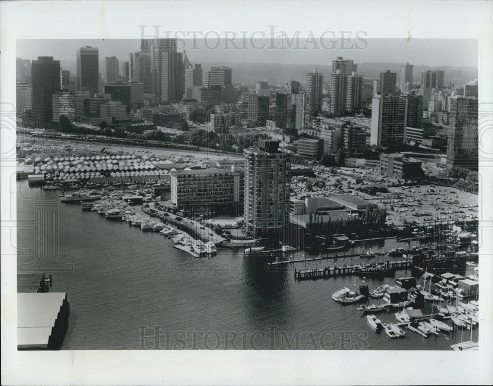 1984 Press Photo Westin Bayshore in Vancouver, British Columbia Canada - Historic Images