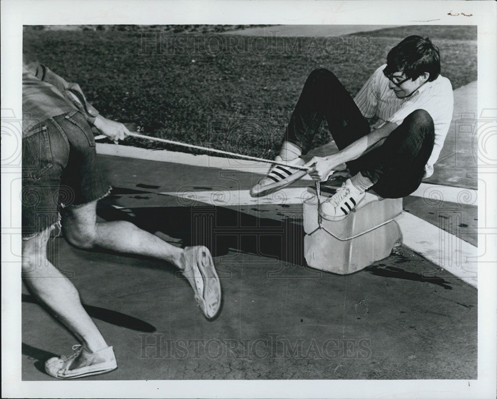 1972 Press Photo Students at California Institute of Technology Compete in Games - Historic Images