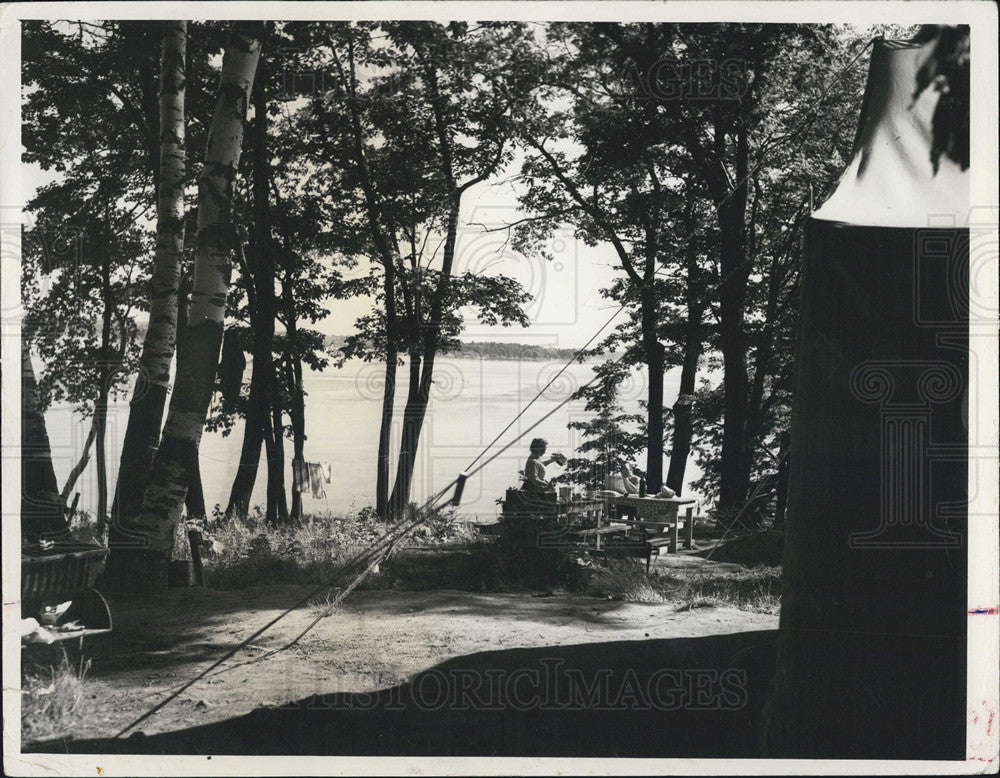 Undated Press Photo Thousand Islands in upstate NY along the St. Lawrence River. - Historic Images
