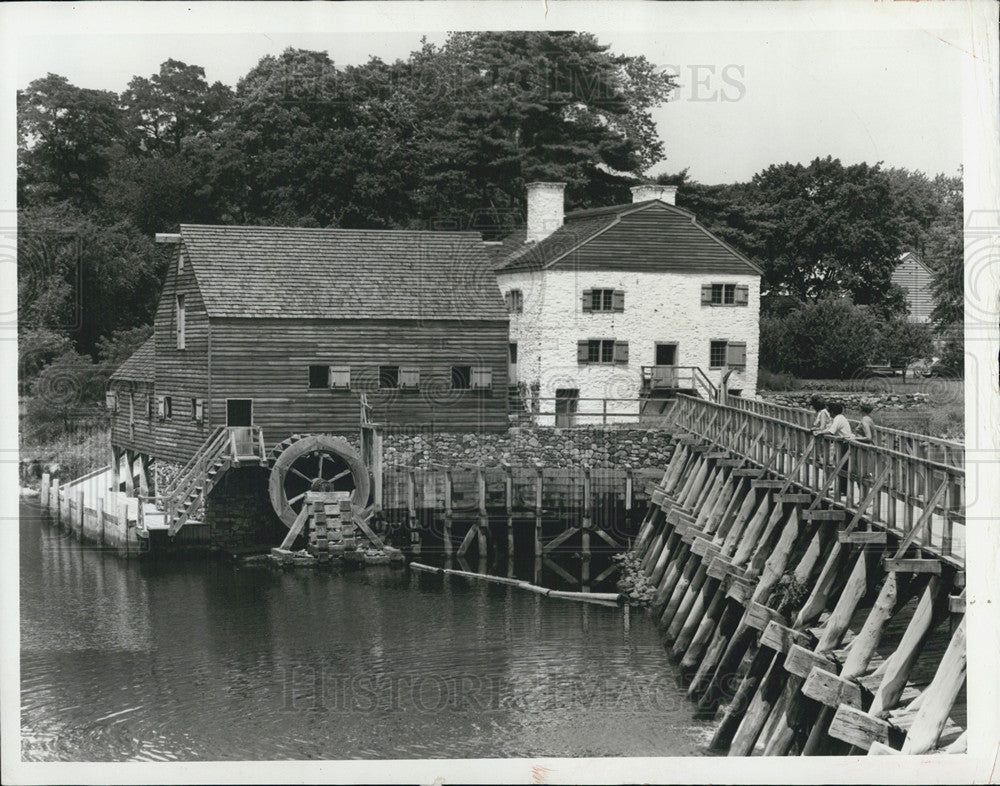 1972 Press Photo Gristmill at Philipsburg Manor New York - Historic Images