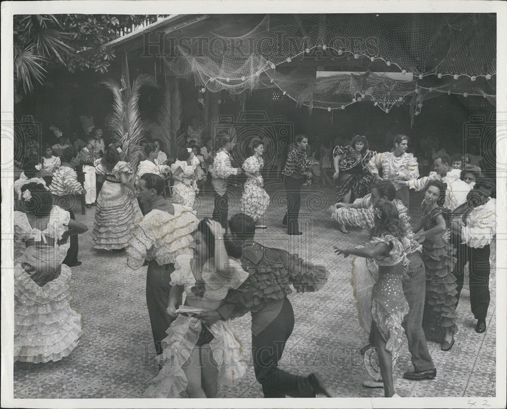 1953 Press Photo Latin Fiesta in Key West Florida - Historic Images