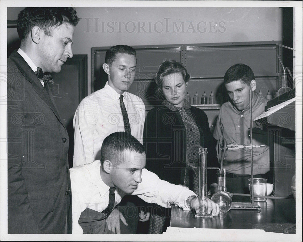 1962 Press Photo freshman honor students Florida State University Dr. DeTar - Historic Images