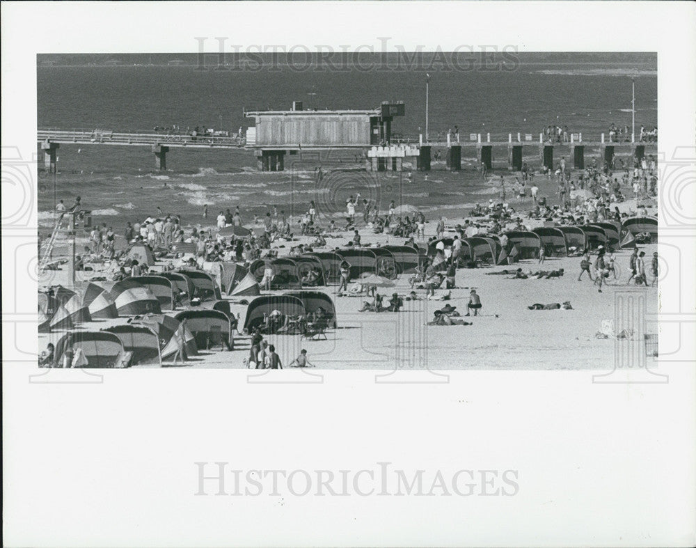 1989 Press Photo Clearwater Beach, Florida - Historic Images