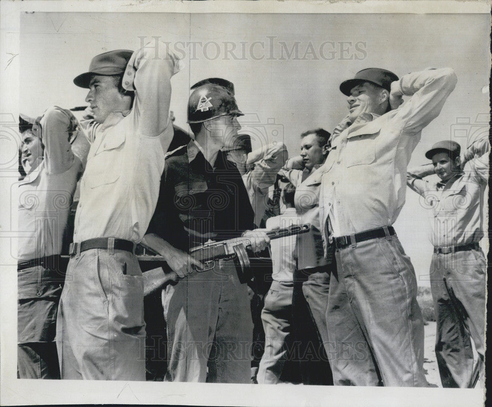 1955 Press Photo Air Force Trainees Undergo Brainwash Training - Historic Images