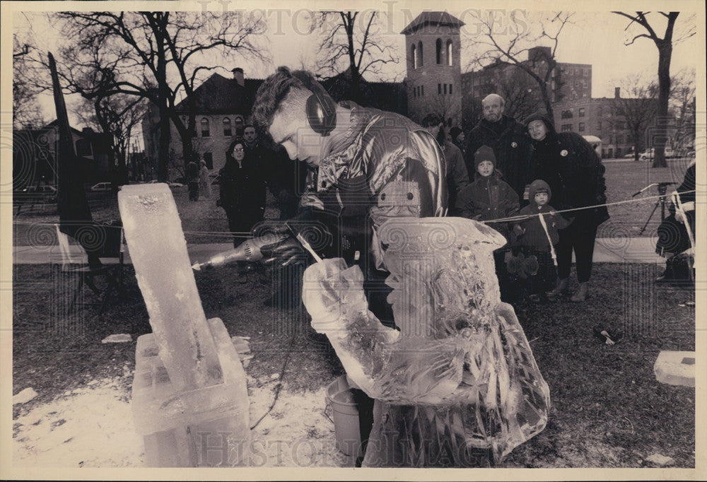 1993 Press Photo Evanston First Night New Years Festival - Historic Images