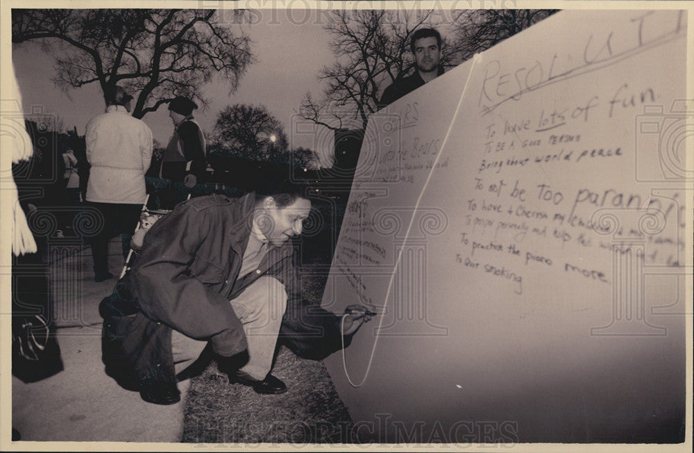 Press Photo Evanston First Night New Years Festival - Historic Images