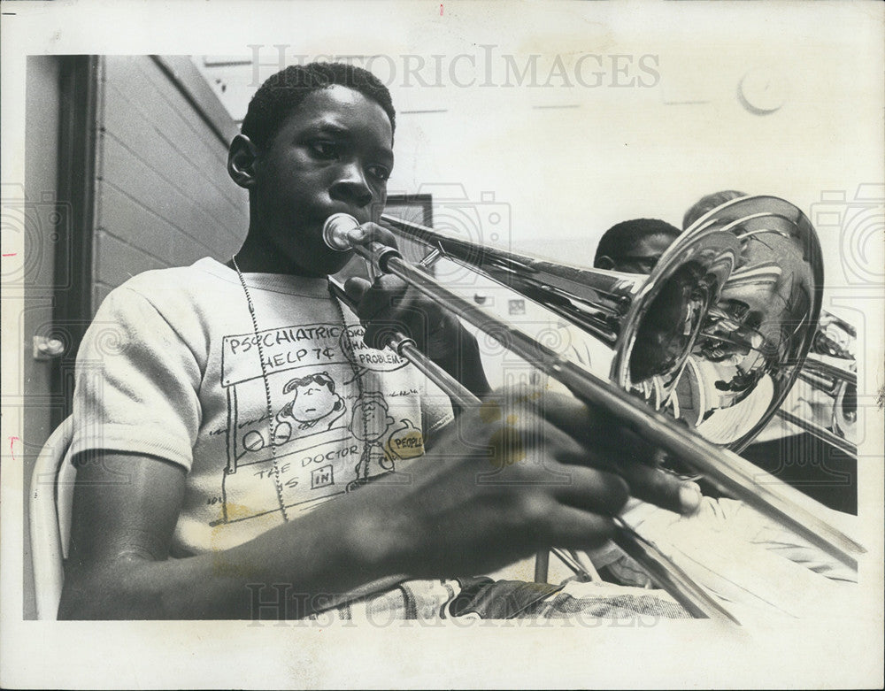 1977 Press Photo Student of Childs Elementary School in Robinsons,Illinois. - Historic Images