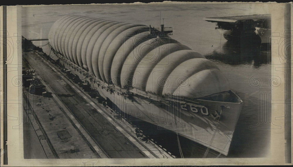 1971 Press Photo New Cover Atop USS Betelguese - Historic Images