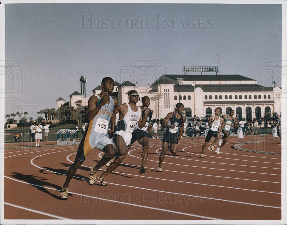 1997 Press Photo Track Field Complex Race Disney&#39;s Wide World Sports Lake Buena - Historic Images