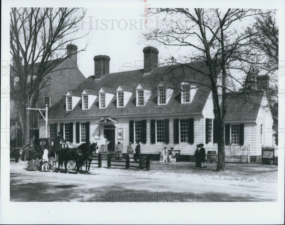 1986 Press Photo Raleigh Tavern, Hostelry, Williamsburg - Historic Images