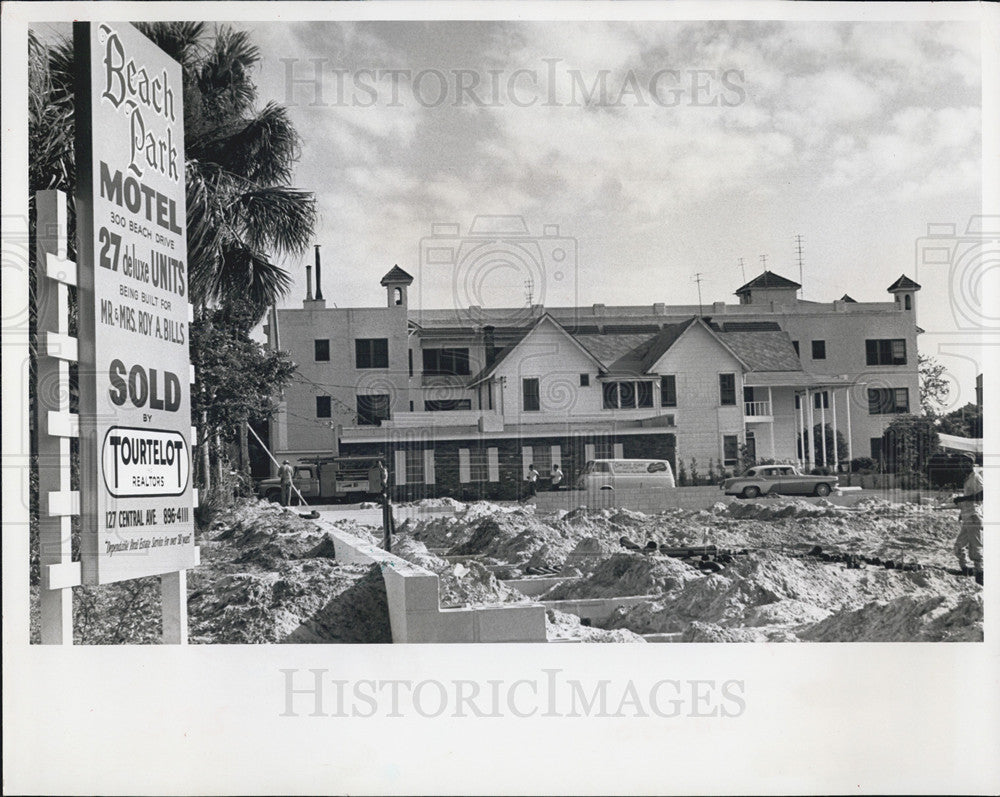 1966 Press Photo Beach Park Motel - Historic Images