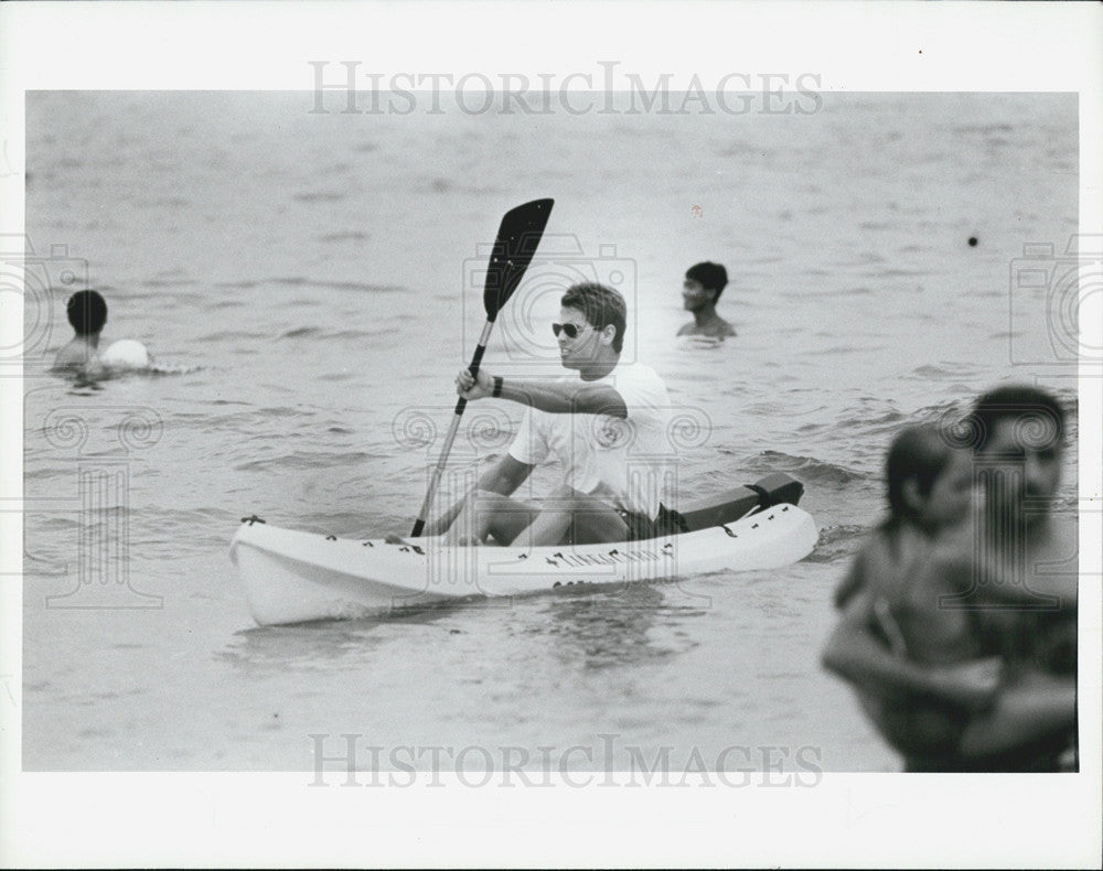 1991 Press Photo Ken Giordano, Clearwater Lifeguard - Historic Images