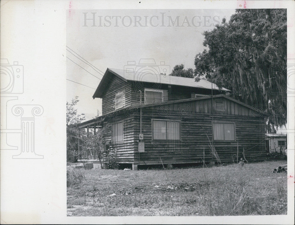 1969 Press Photo Old Two Story House, Pasco County, Florida - Historic Images