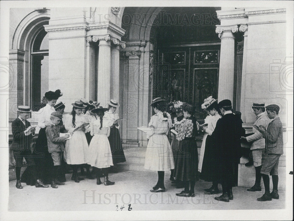 1969 Press Photo Project 20 Program Mirror Of America 1899 Kids At Congress - Historic Images