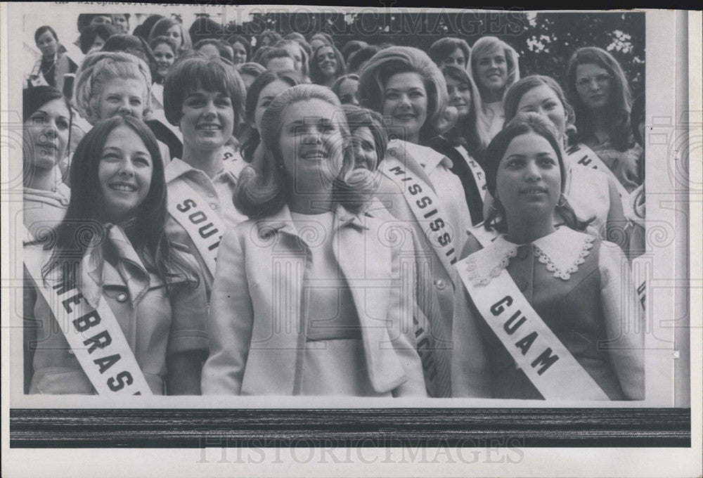 1970 Press Photo National Cherry Blossom Festival at White House Washington D.C. - Historic Images