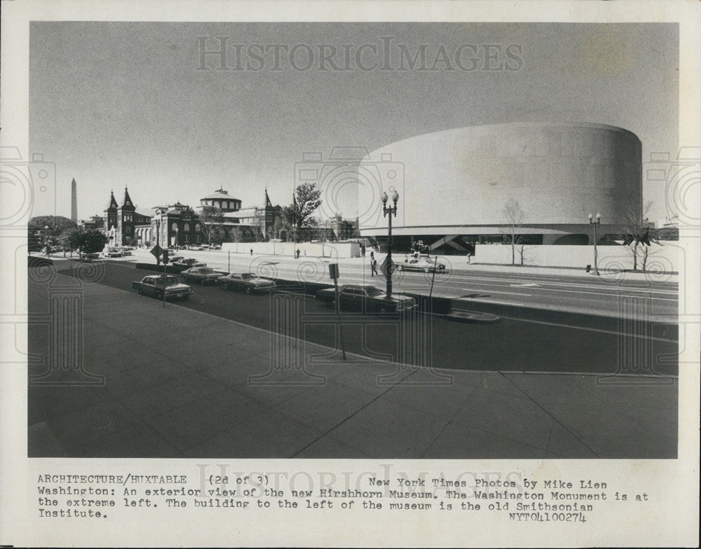 1974 Press Photo Exterior, Hirshhorn Museum, Washington, DC - Historic Images