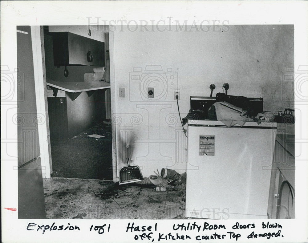 1985 Press Photo Gasoline Explosion Damage - Historic Images