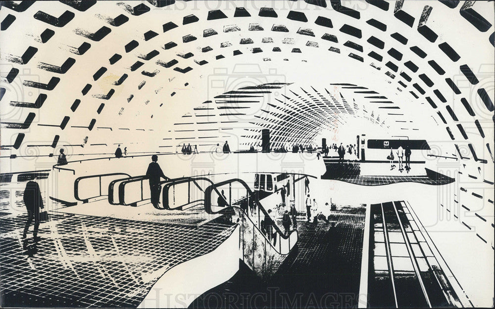 1972 Press Photo Metro Center Station - Historic Images