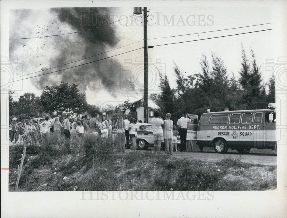 1974 Press Photo Hudson Fire Department - Historic Images