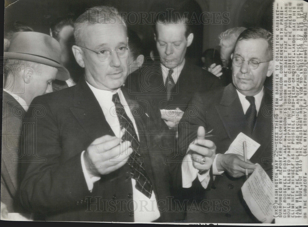 1940 Press Photo 1936 Presidential Candidate Alf Landon - Historic Images