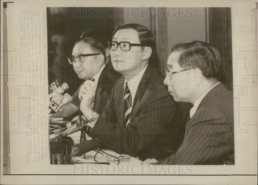 1976 Press Photo The Olympic Committee in Montreal, Canada - Historic Images