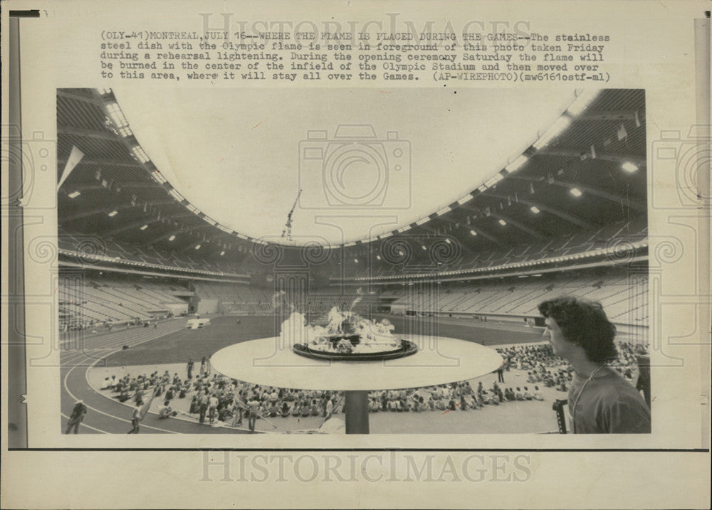 1976 Press Photo Olympic Stadium, Montreal - Historic Images