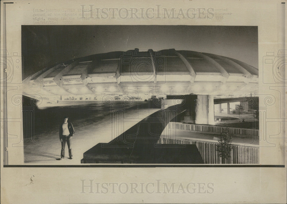 1976 Press Photo Olympic Stadium - Historic Images