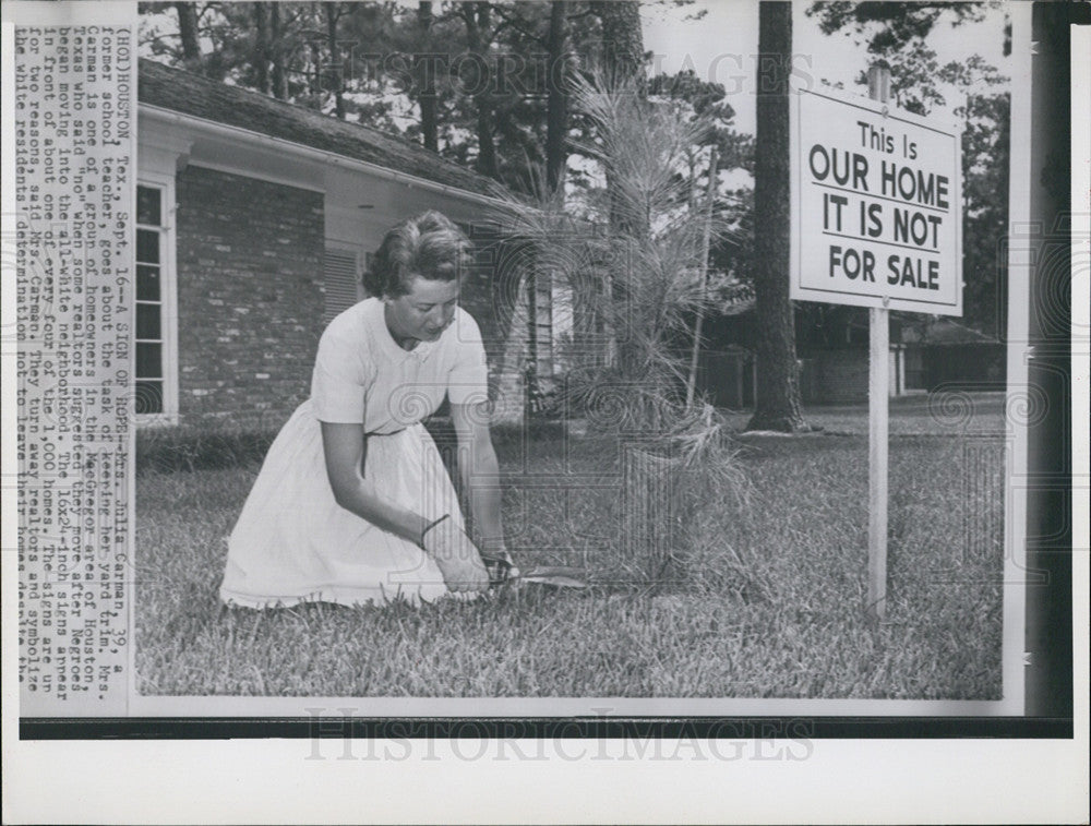 Press Photo Mrs Julia Carman, MacGregor, Texas - Historic Images