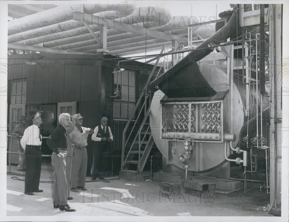 1955 Press Photo Smelting Unit, Virginia Carolina Fertilizer Plant - Historic Images