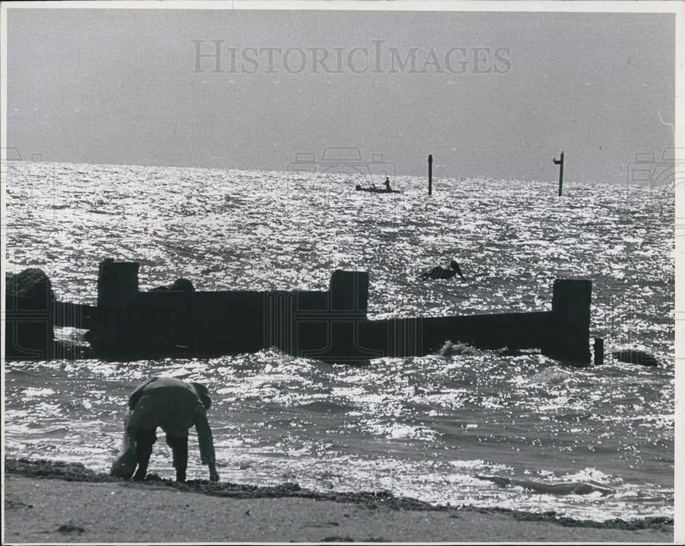 1969 Press Photo Emerson Point Beach - Historic Images