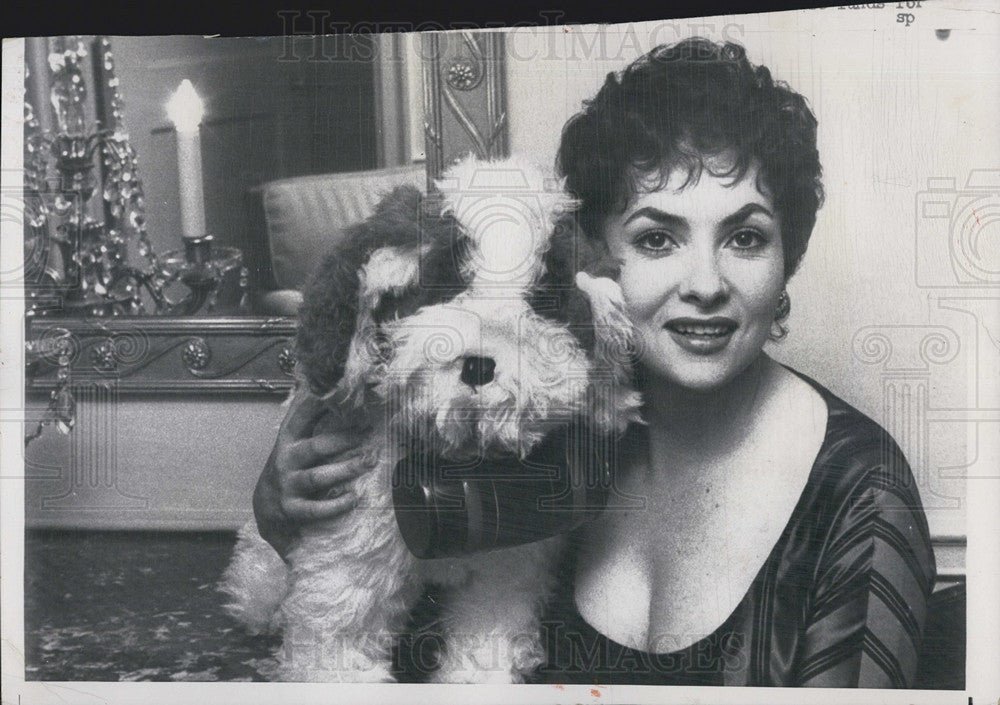 1958 Press Photo Gina Lollobrigida - Historic Images