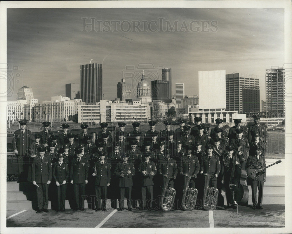 1980 Press Photo United States Army Forces Command Band At Atlanta, Georgia - Historic Images