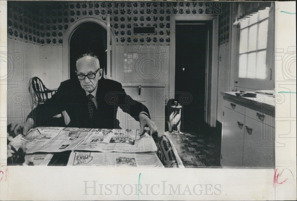 1974 Press Photo Alf Landon, 1936 Presidential Candidate - Historic Images