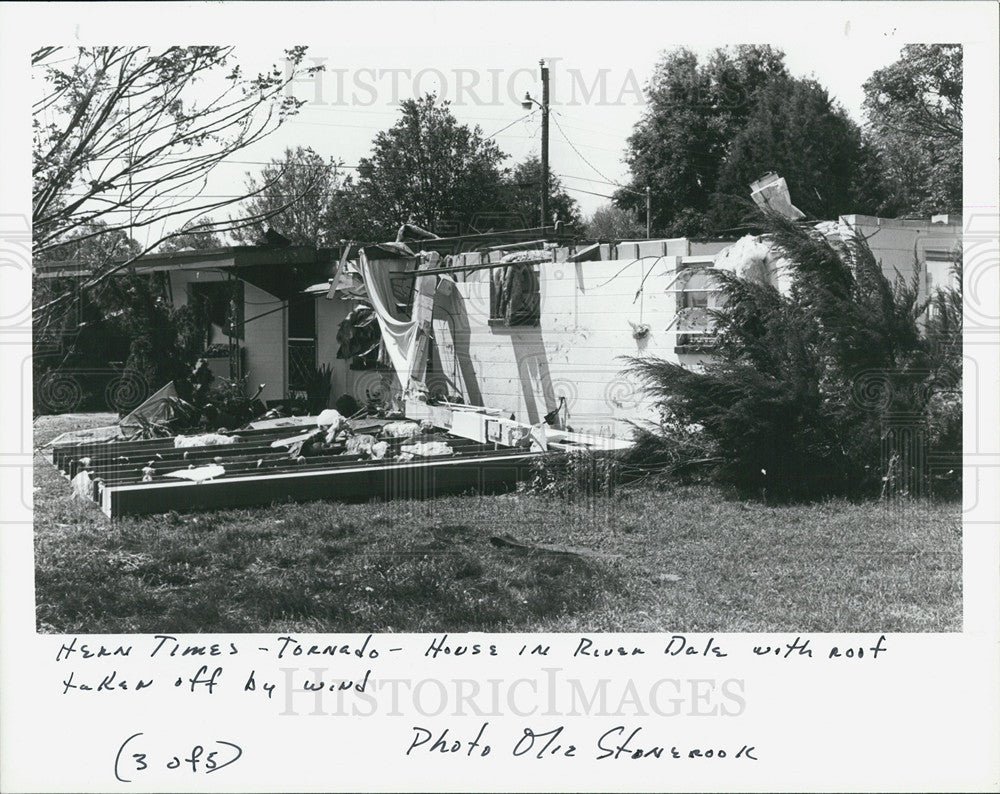 1987 Press Photo Riverdale Subdivision, Tornado Damage - Historic Images