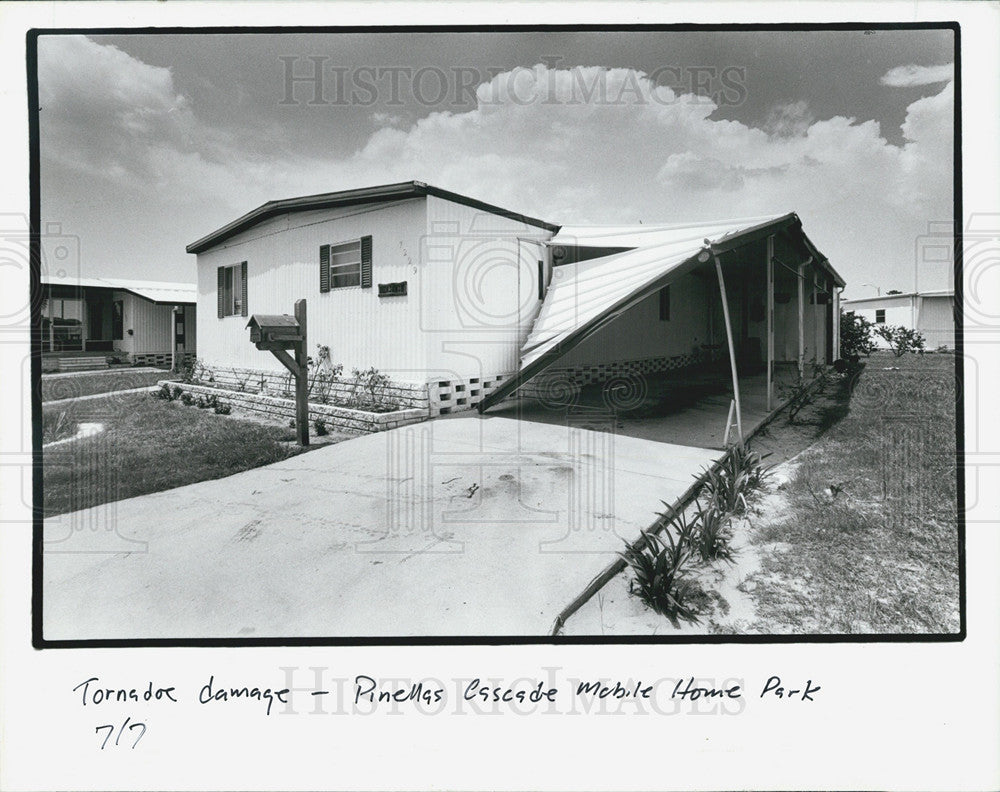 1987 Press Photo Tornado Damage, Pinellas County - Historic Images