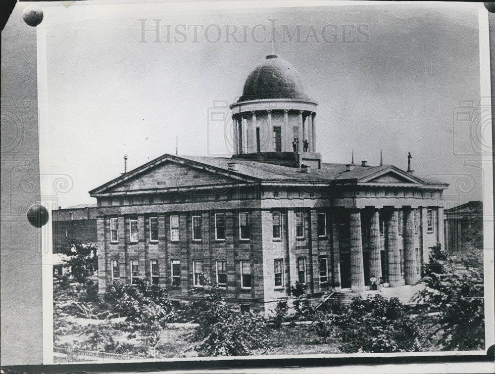 1968 Press Photo Springfield Illinois Sangamon County Courthouse - Historic Images