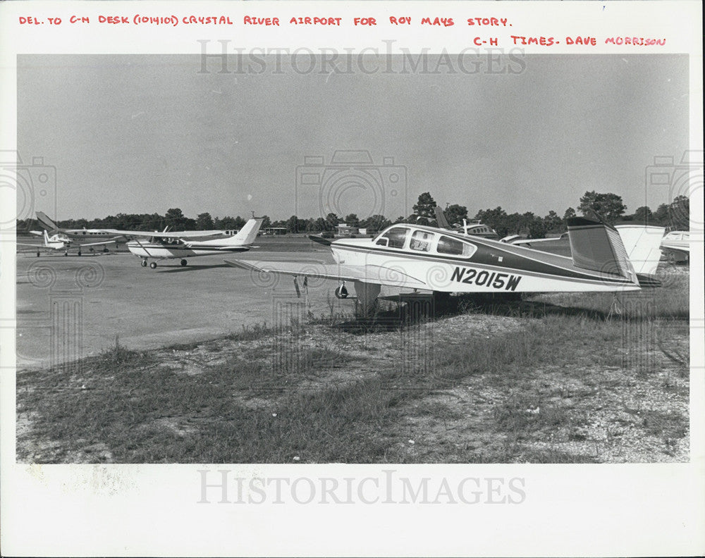 1981 Press Photo Crystal River Airport - Historic Images